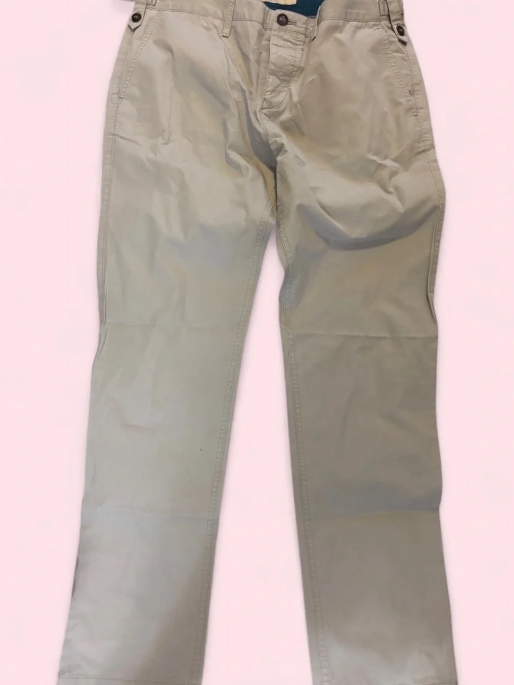Burberry Men's Slim Straight Tan Chinos